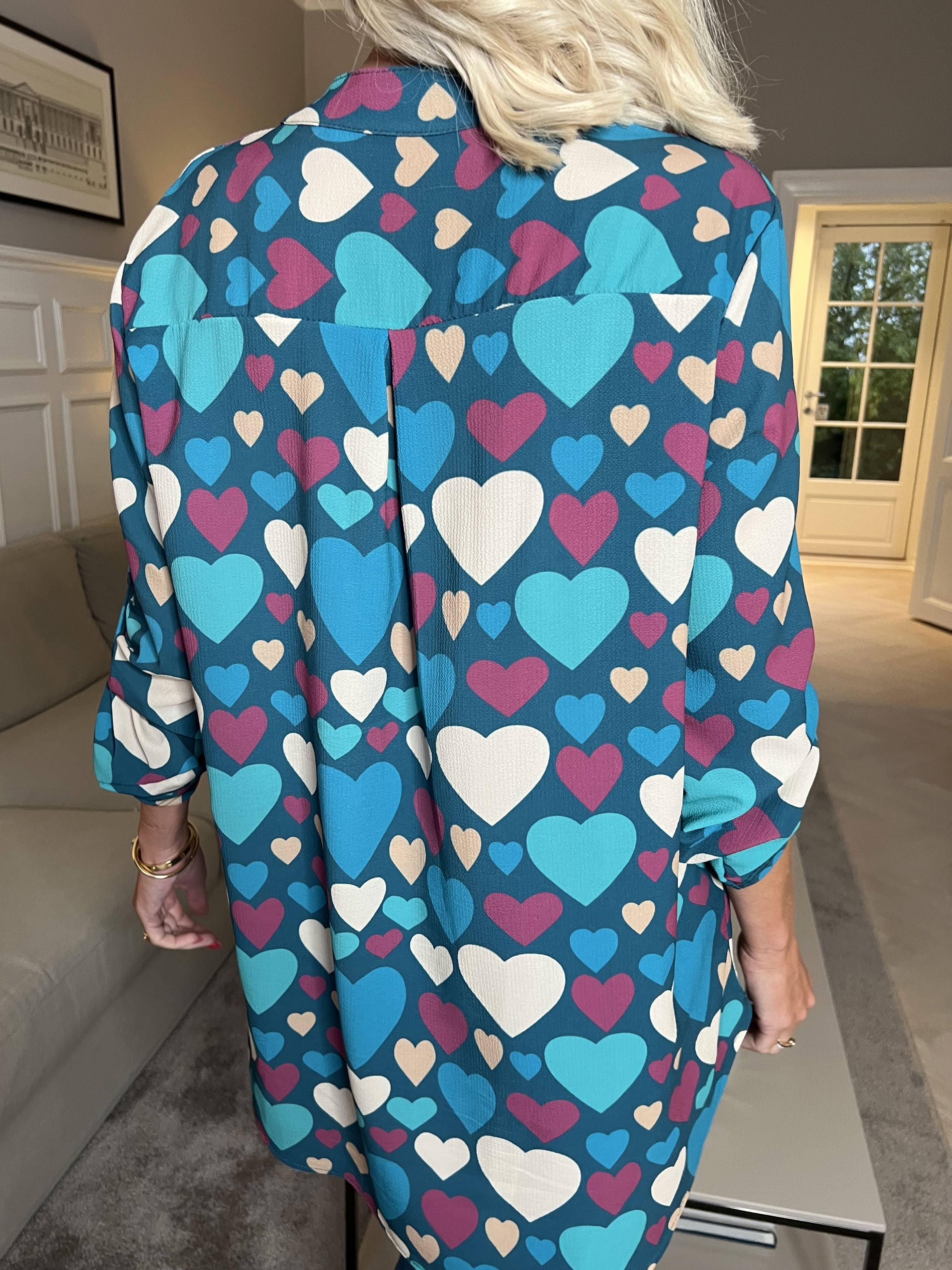 Vanesa Heart - Skjorte med mønster af hjerter